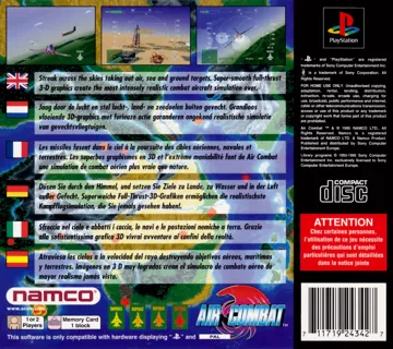 Air Combat (EU) box cover back